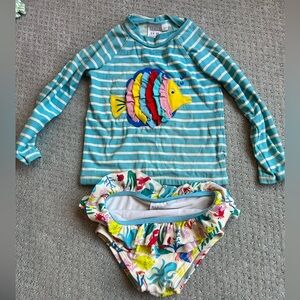Baby Boden Rashguard Swimsuit 18-24m